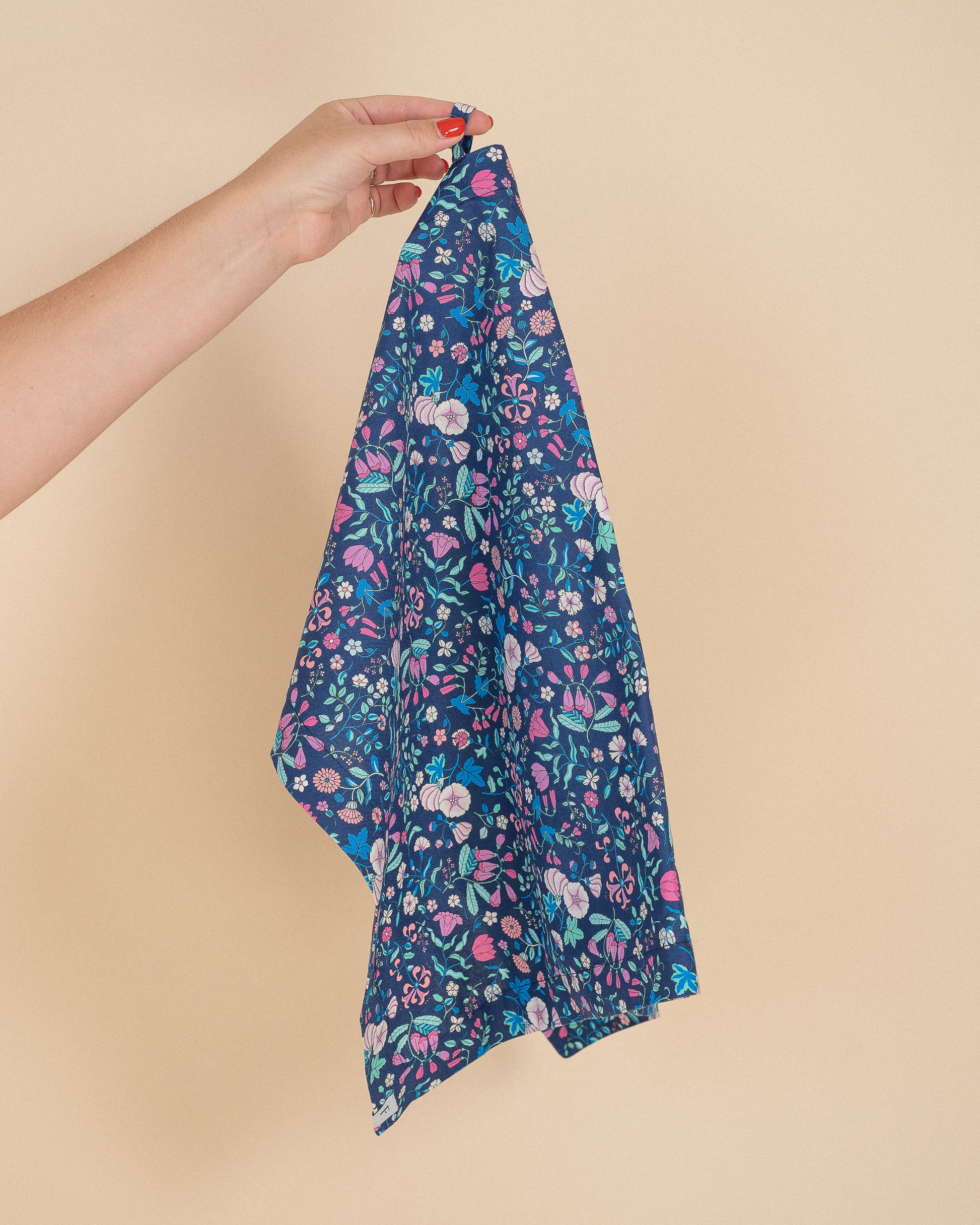 Bluebell Garden Liberty Tea Towel