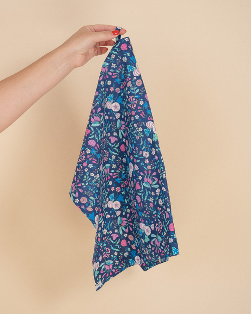 Bluebell Garden Liberty Tea Towel