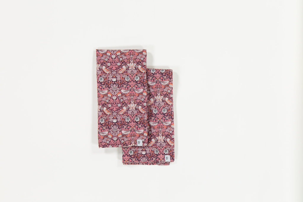 Liberty Pink Strawberry Thief Print Napkins | Set of 2