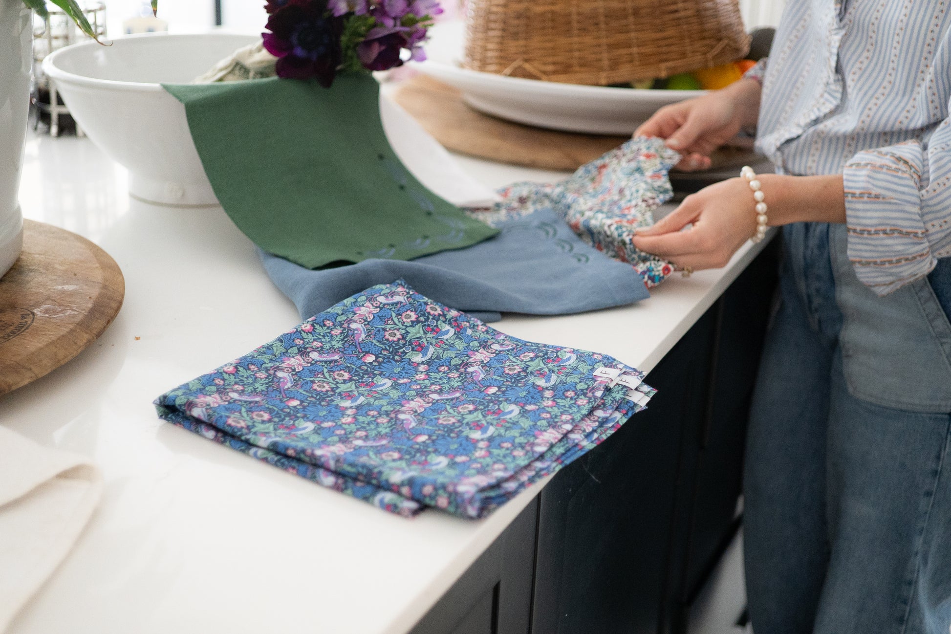 Liberty Blue Strawberry Thief Napkins | Set of 2