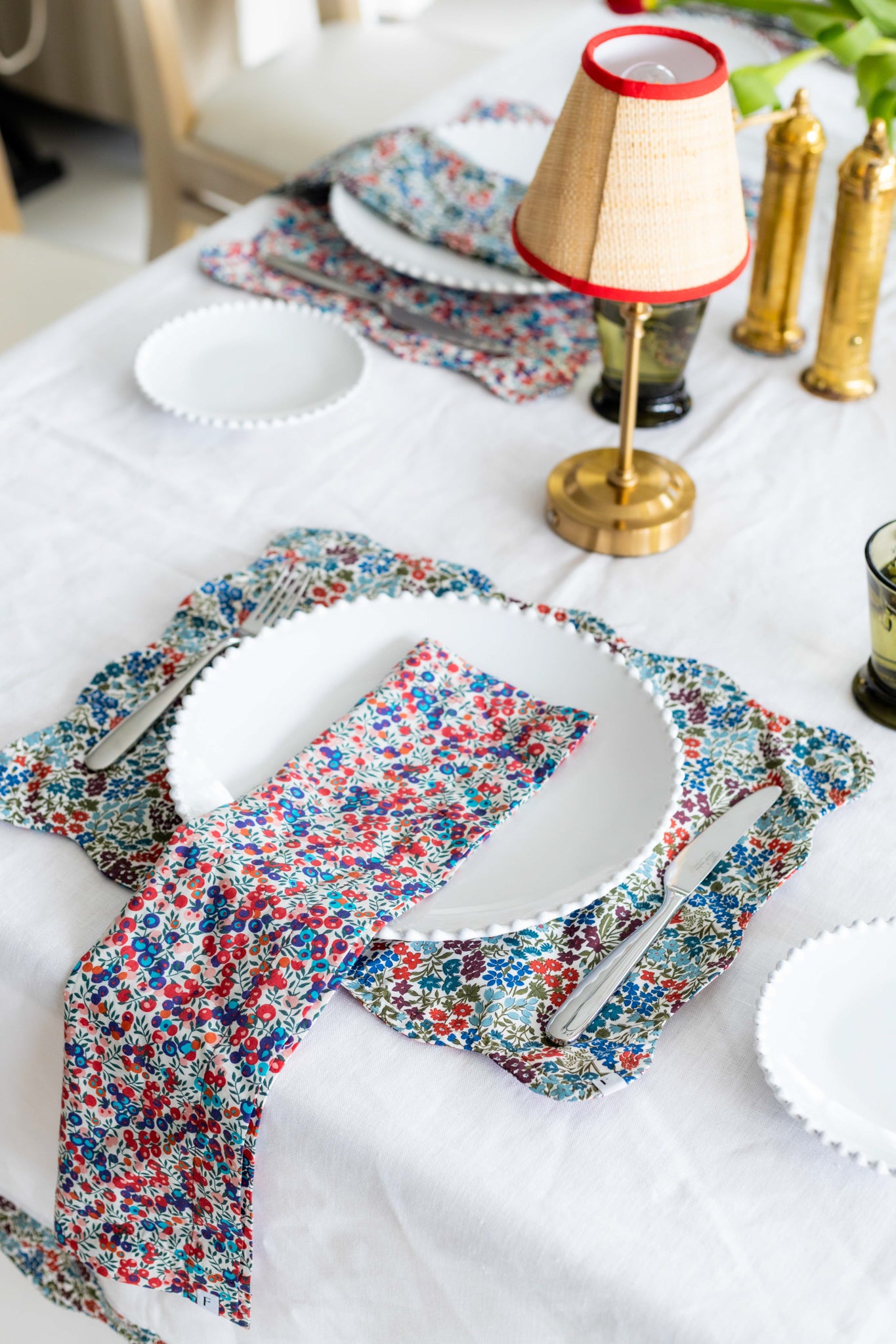 Liberty Wiltshire & Wildflower Waltz Print Placemats with Wave | Set of 2